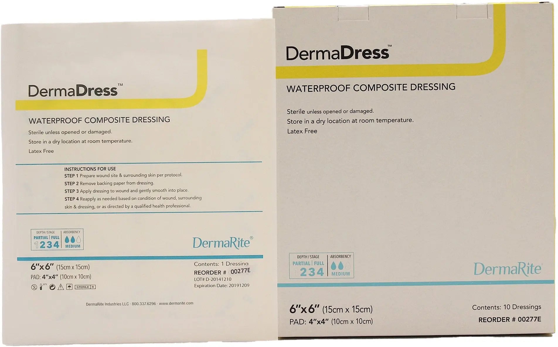 DermaRite DermaDress Waterproof Composite Dressing