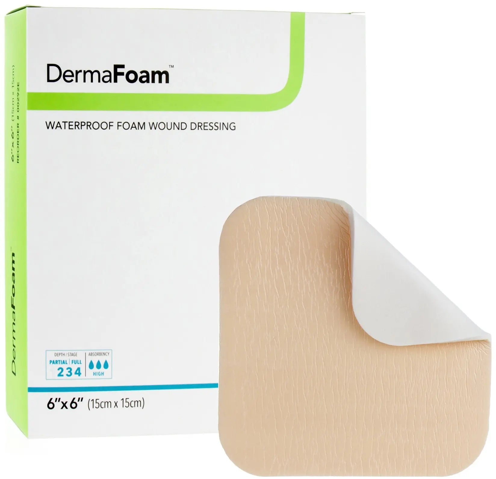 DermaRite DermaFoam Waterproof Foam Wound Dressing