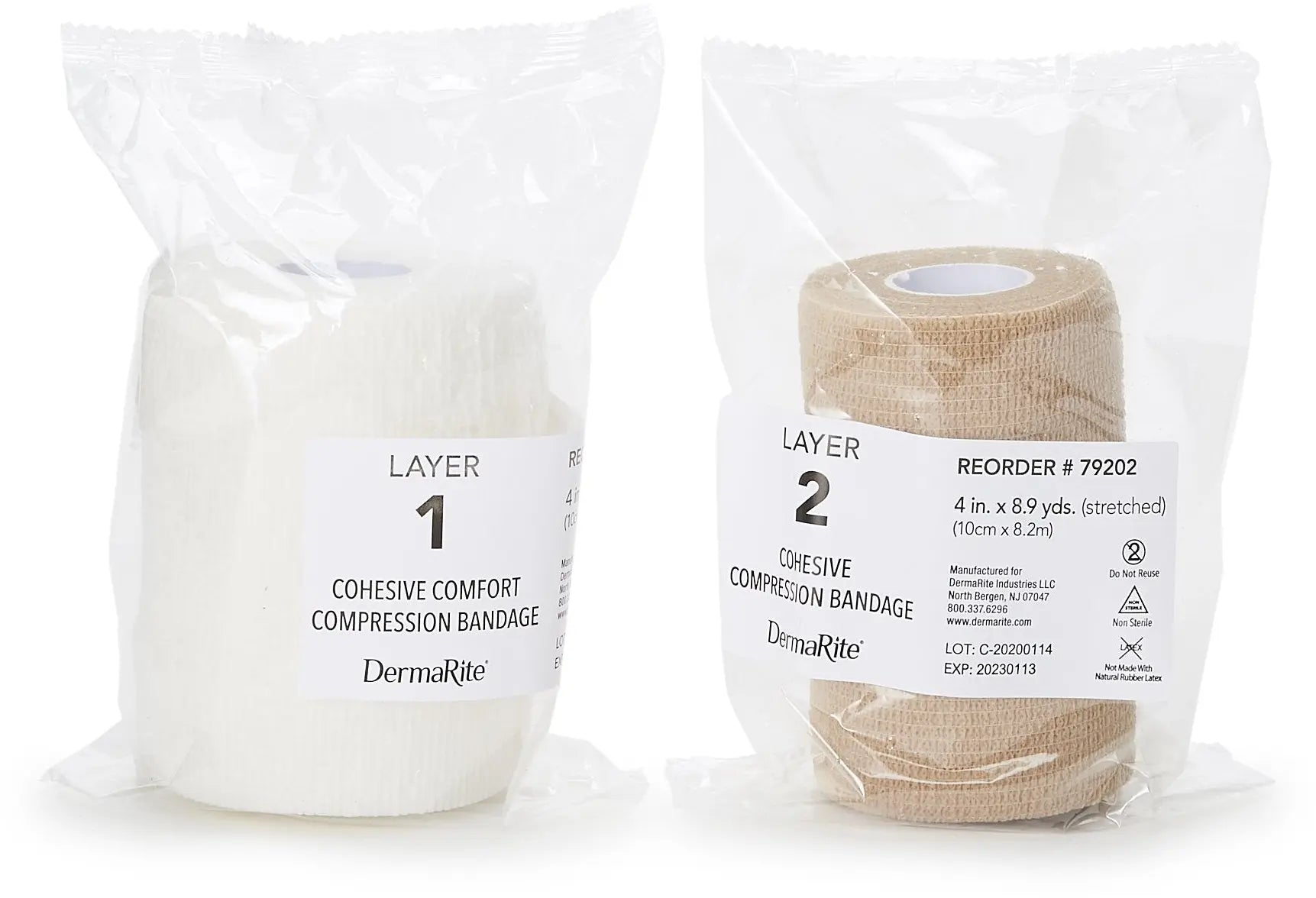 DermaRite FlexPress2 2 Layer Compression Bandage System