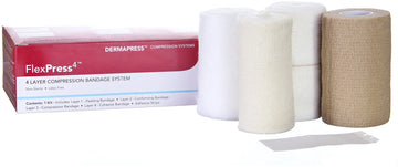 DermaRite FlexPress4 4 Layer Compression Bandage System