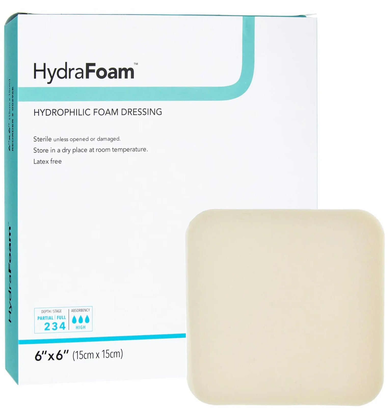 DermaRite HydraFoam Hydrophillic Foam Dressing