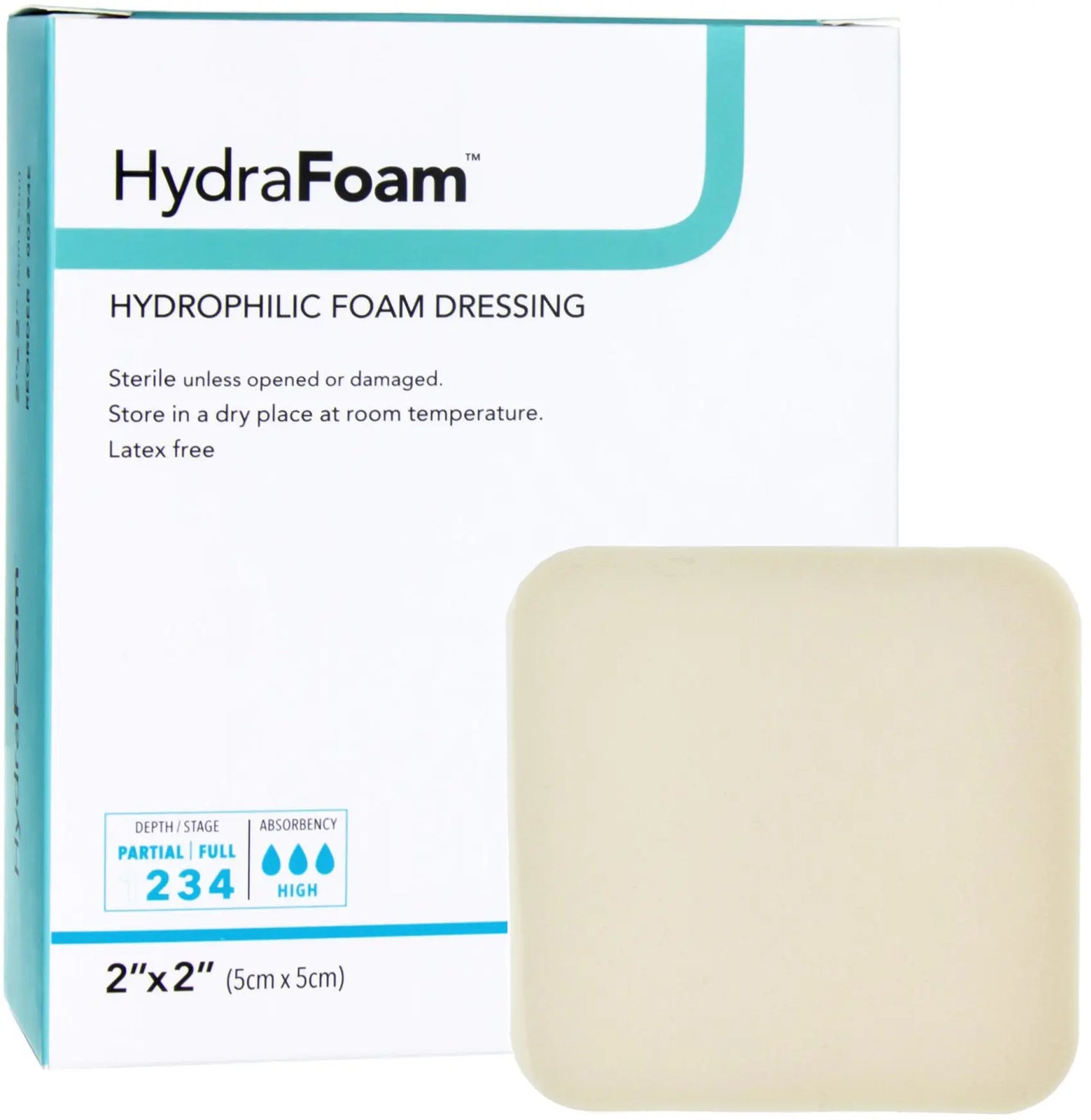 DermaRite HydraFoam Hydrophillic Foam Dressing