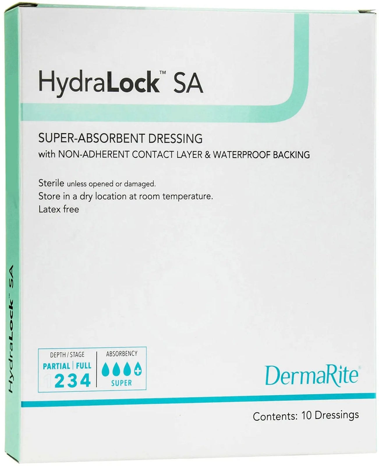 DermaRite HydraLock SA Super Absorbent Dressing