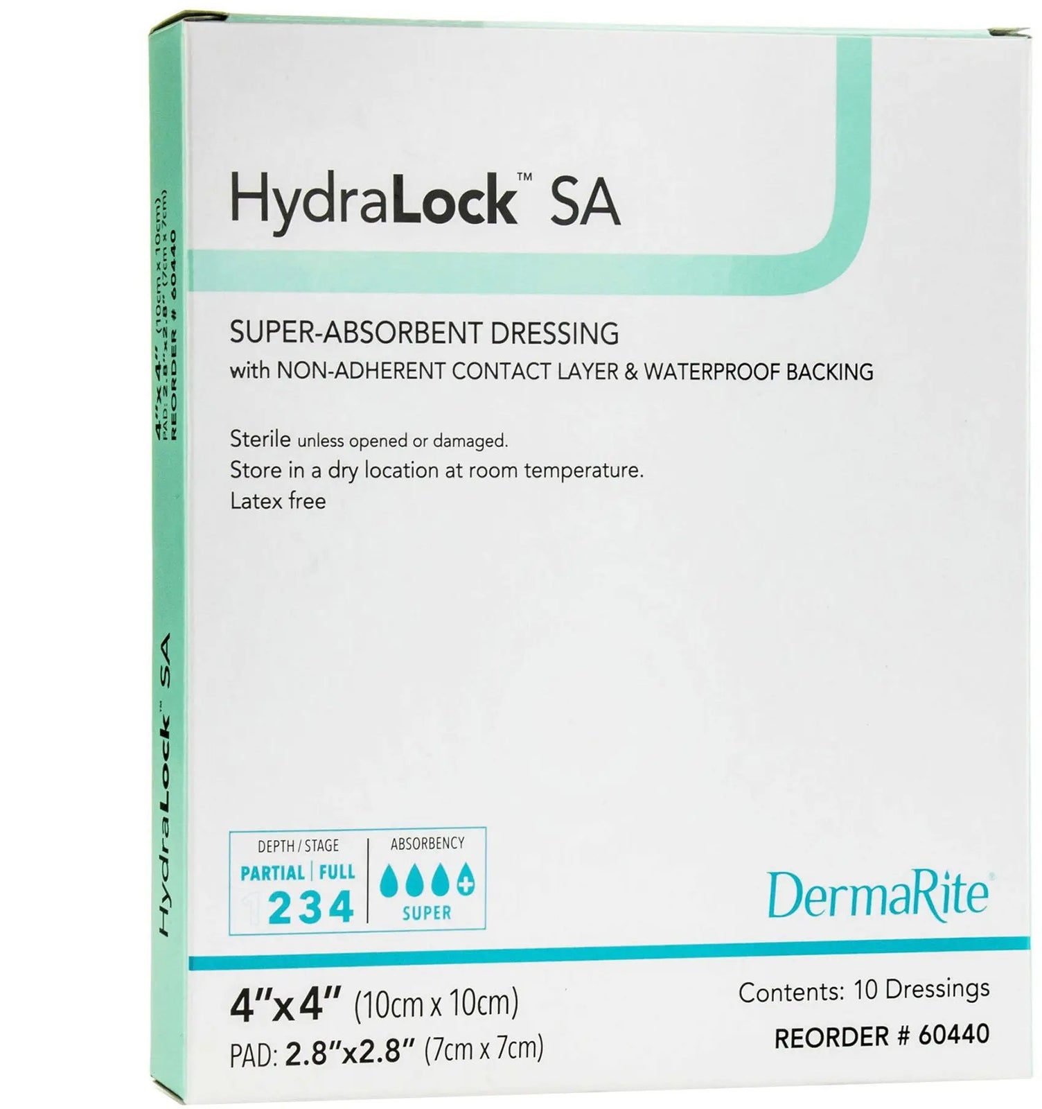 DermaRite HydraLock SA Super Absorbent Dressing