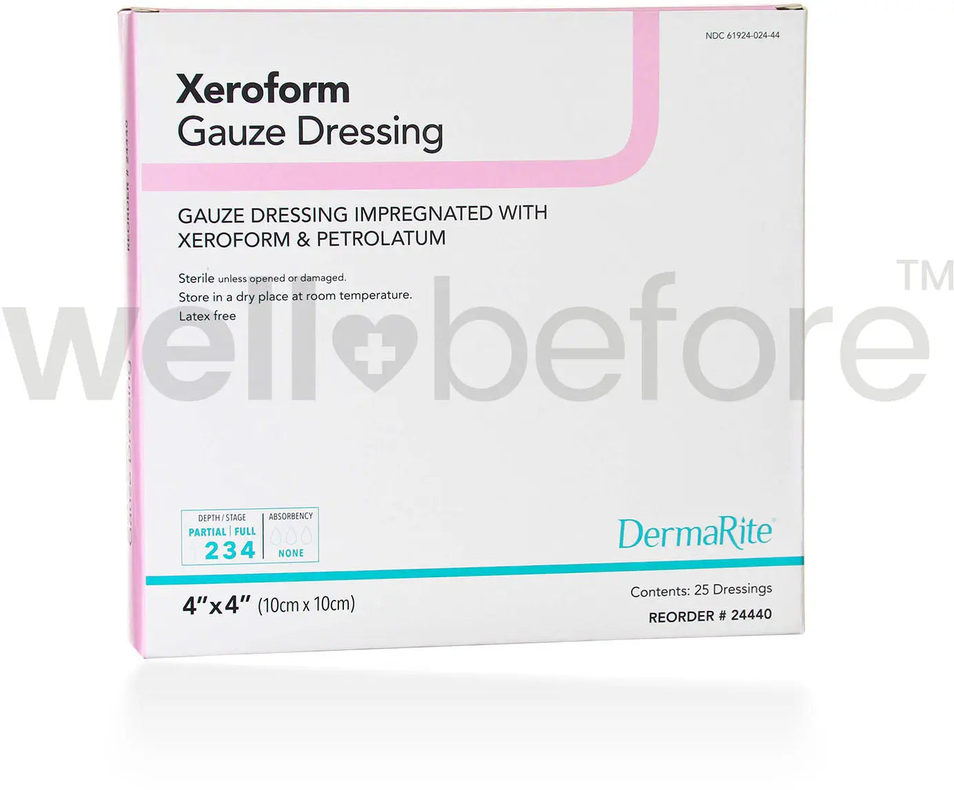 DermaRite Xeroform Gauze Dressing