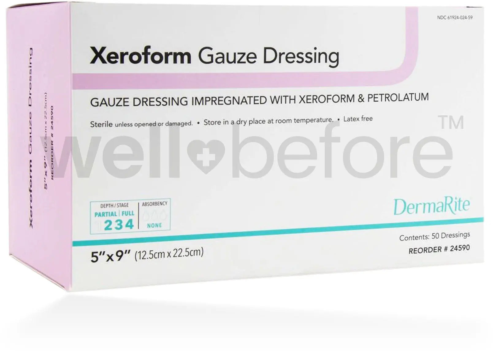 DermaRite Xeroform Gauze Dressing