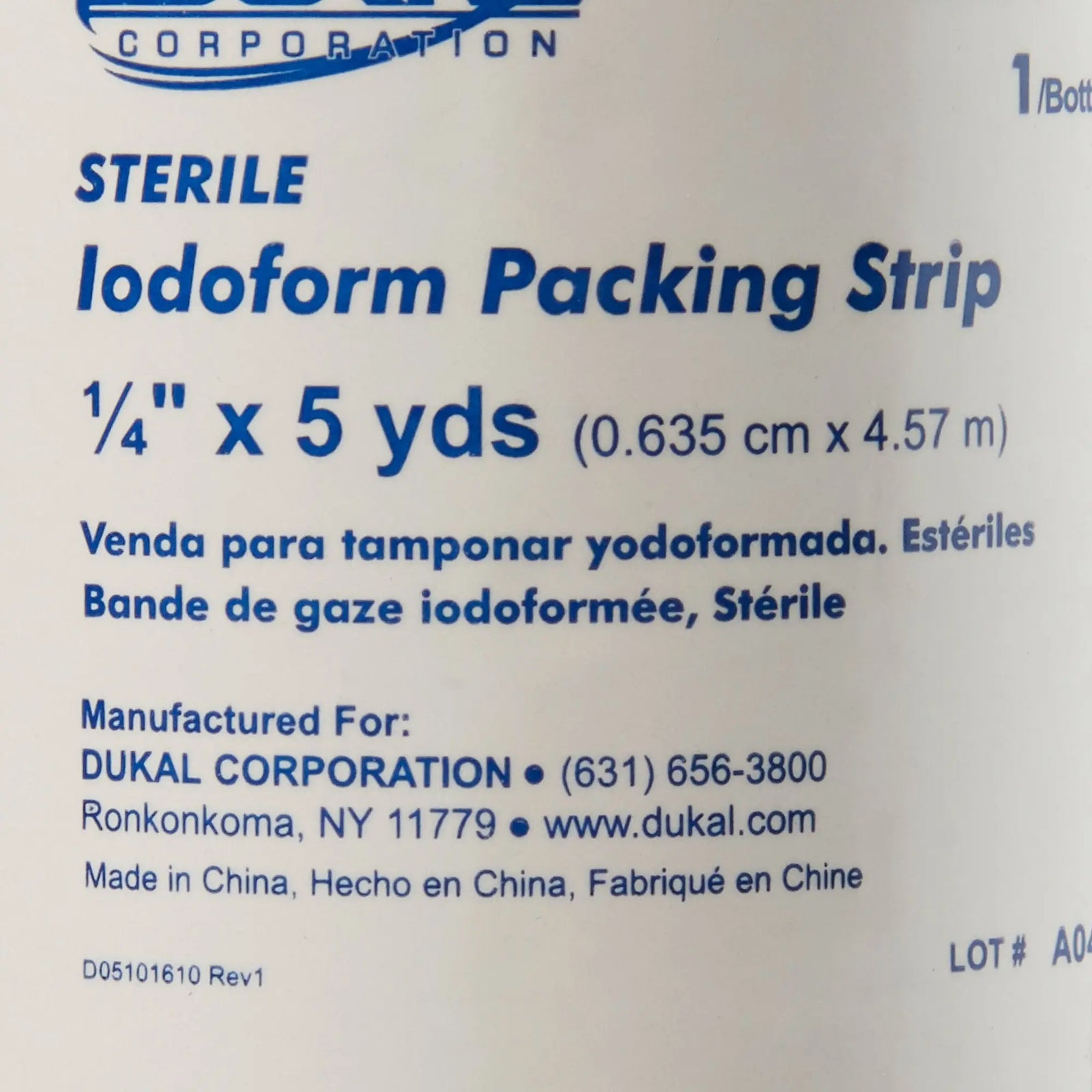 Dukal Sterile Iodoform Packing Strip