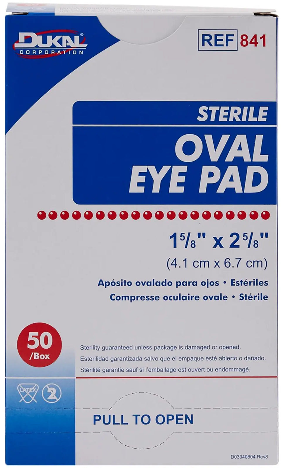 Dukal Sterile Oval Eye Pad