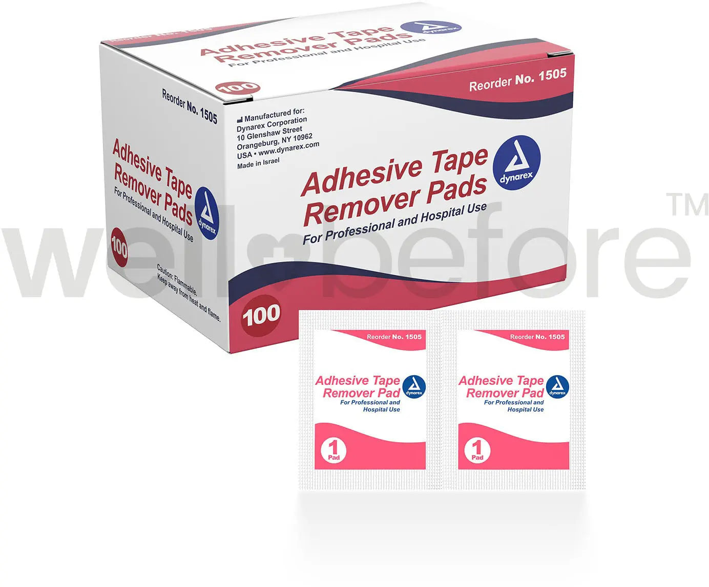 Dynarex Adhesive Tape Remover Pads