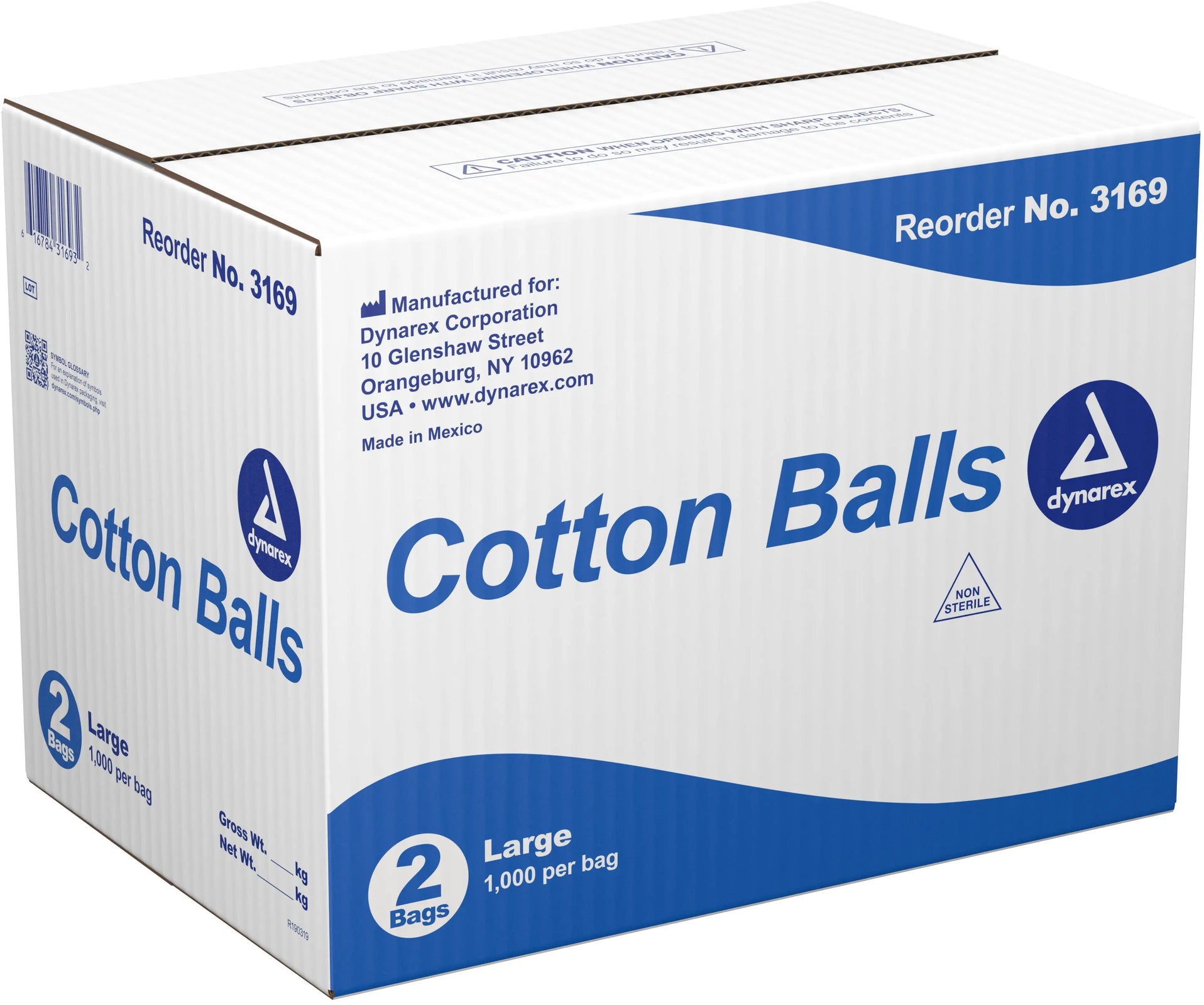 Dynarex Cotton Balls Non-Sterile