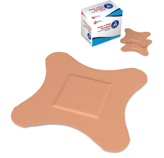 Dynarex Sterile Fabric 4-Wing Bandages