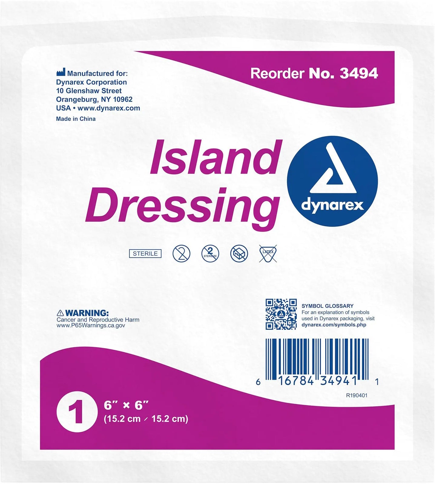 Dynarex Sterile Island Dressing