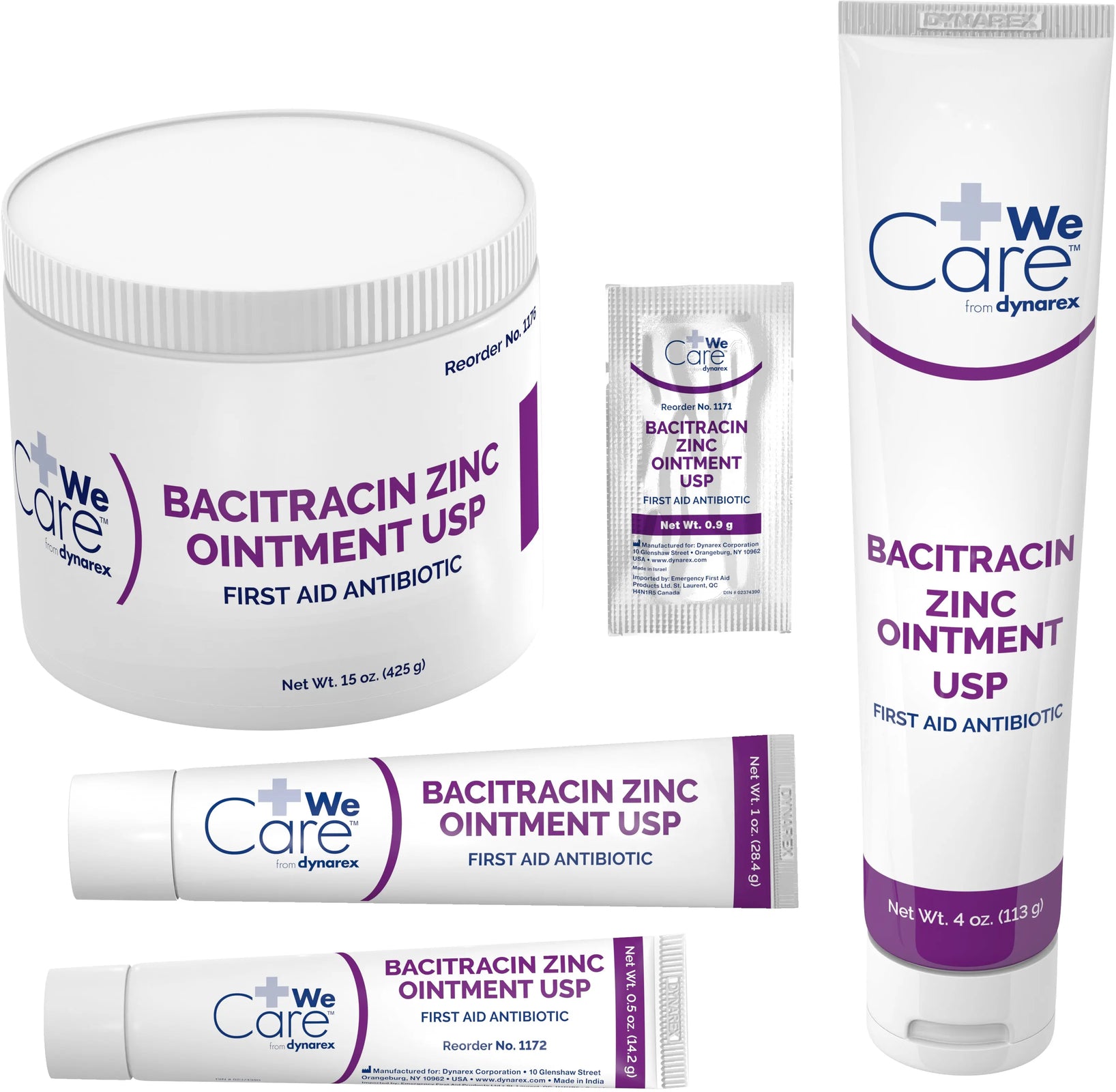 Dynarex WeCare Bacitracin Zinc Ointment USP