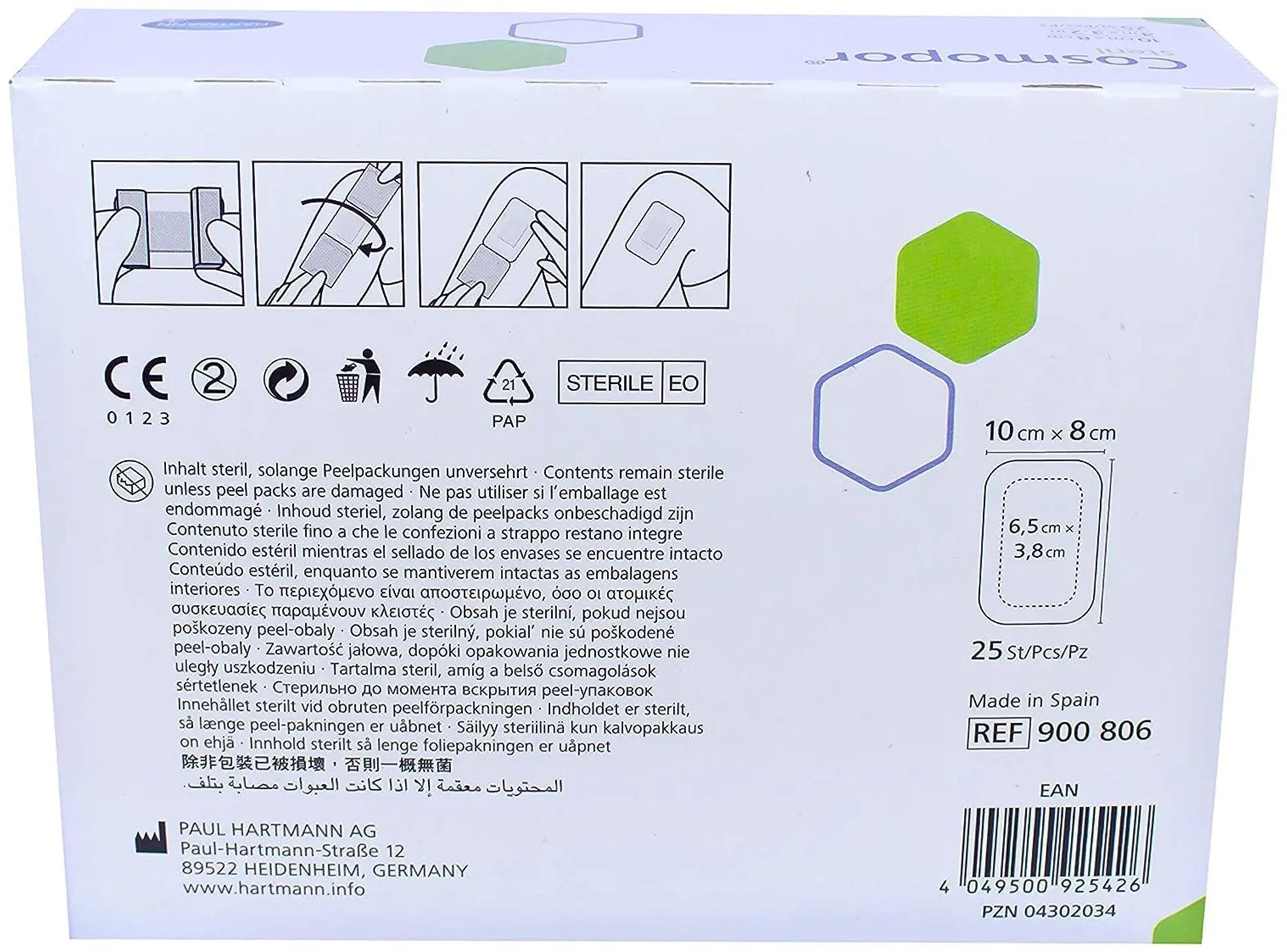 Hartmann Cosmopor Sterile Adhesive Wound Dressing