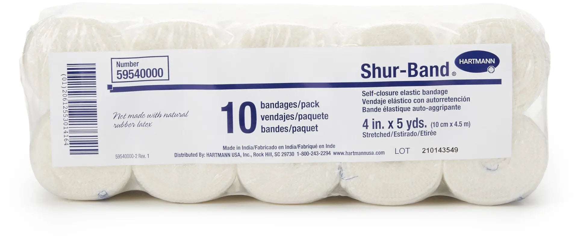 Hartmann Shur-Band LF Non-Sterile Self-Closure Elastic Bandages