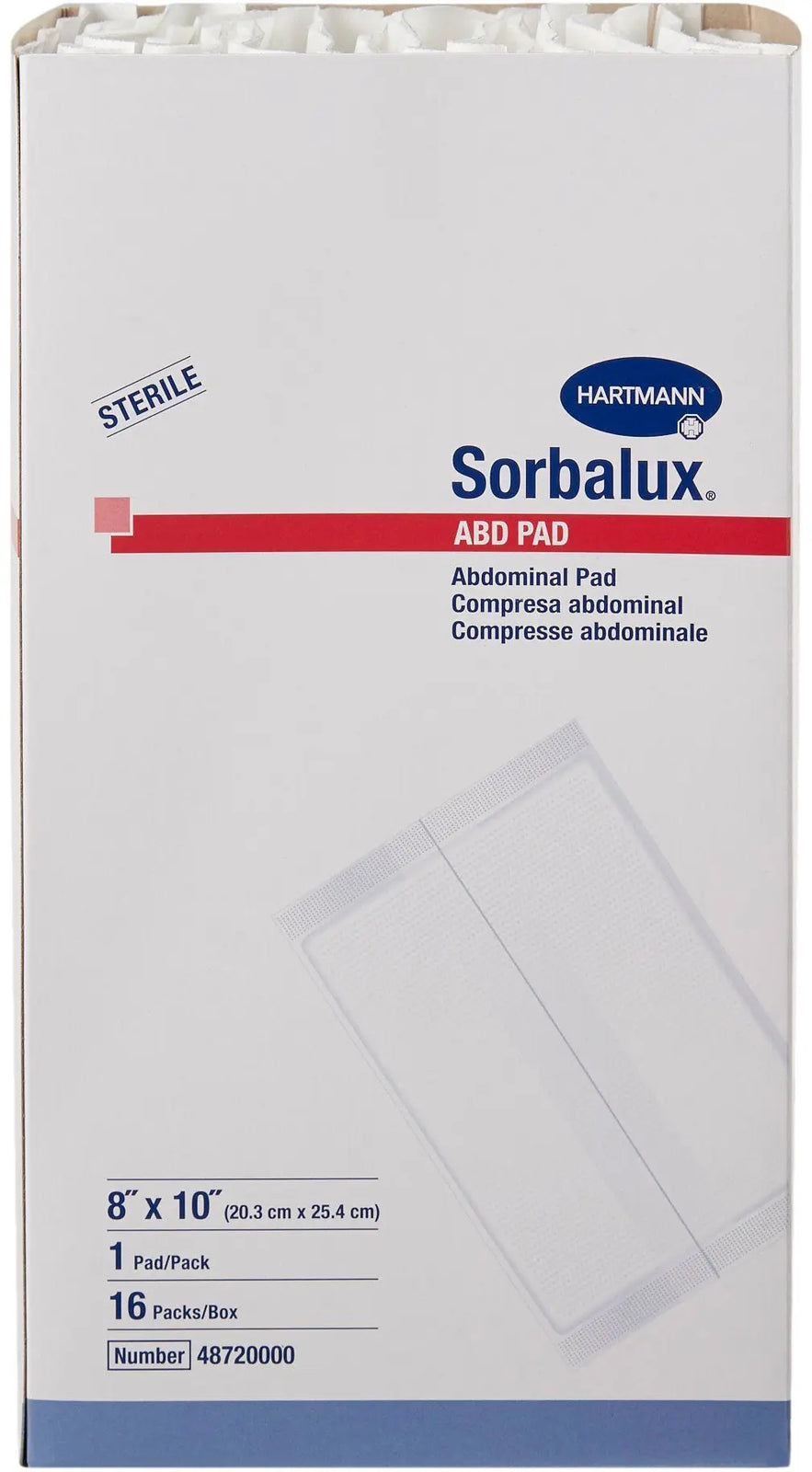 Hartmann Sorbalux ABD Absorbent Abdominal Pad