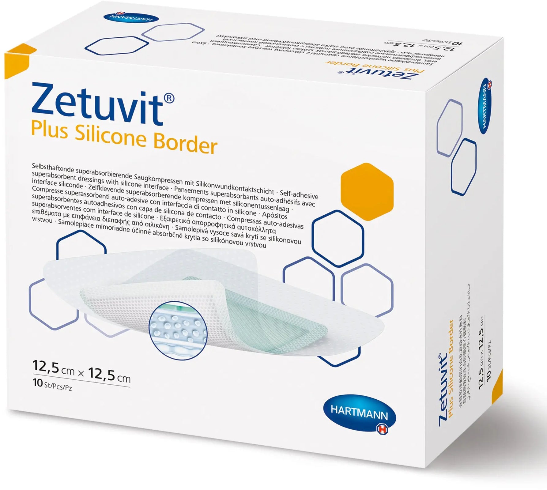 Hartmann Zetuvit Plus Silicone Border Super Absorbent Dressing