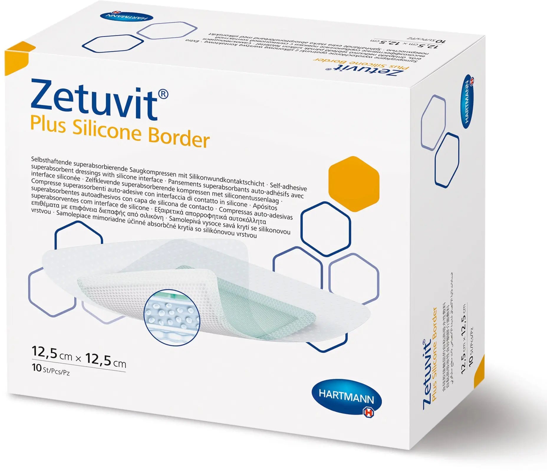 Hartmann Zetuvit Plus Silicone Border Super Absorbent Dressing
