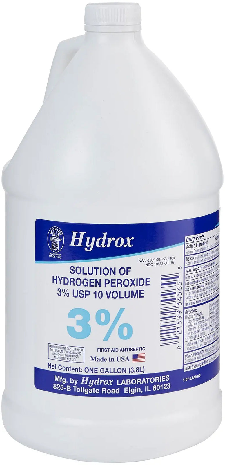 Hydrox Solution of Hydrogen Peroxide 3% USP 10 Volume