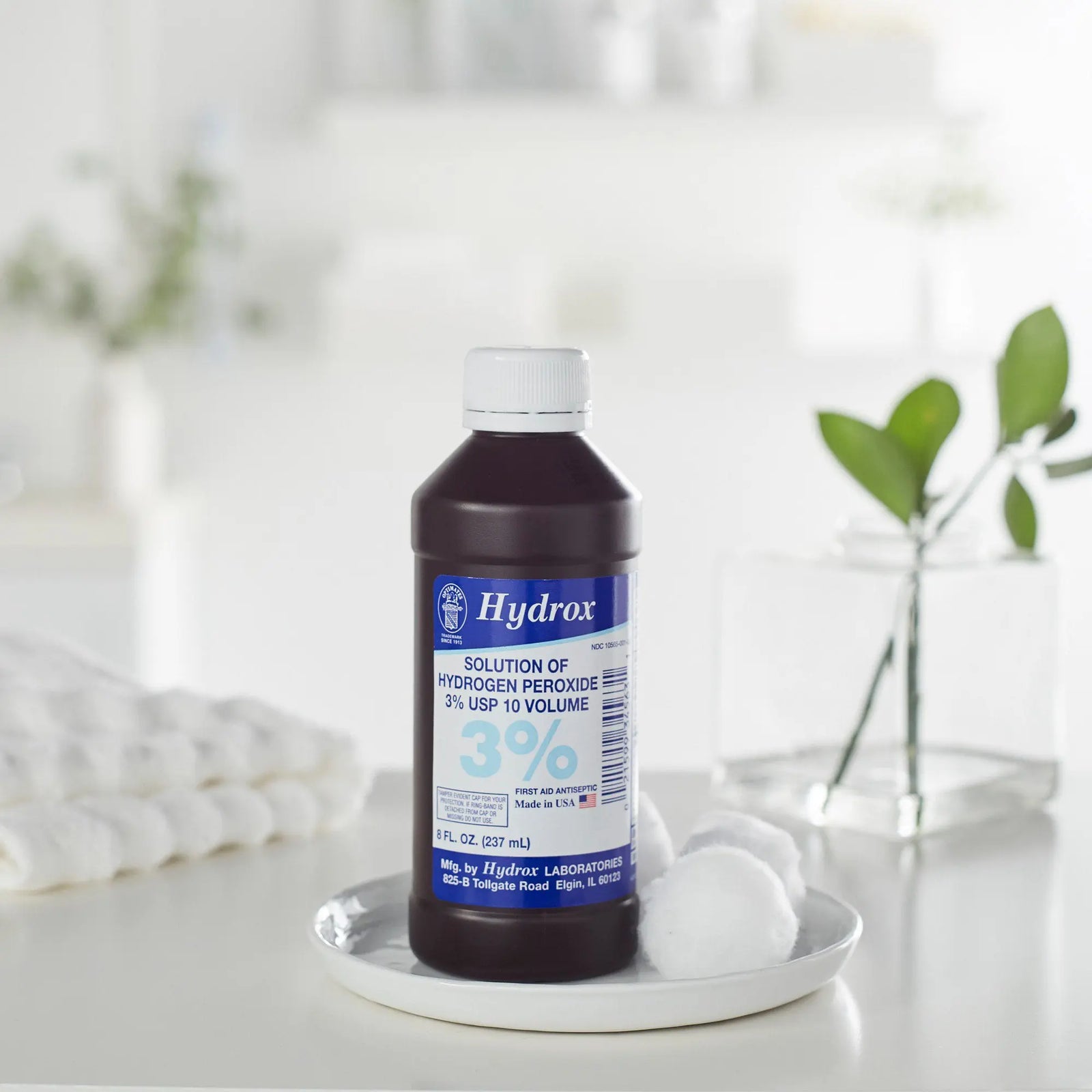 Hydrox Solution of Hydrogen Peroxide 3% USP 10 Volume