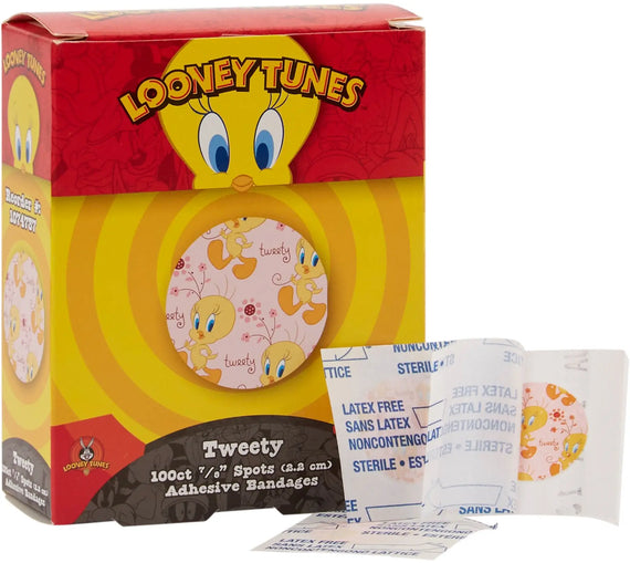 Looney Tunes Adhesive Spot Bandages
