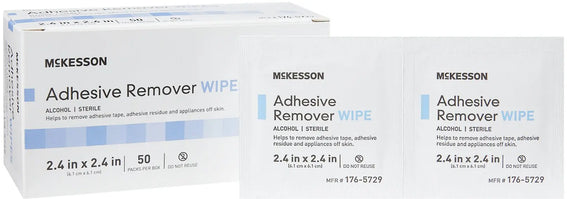 Adhesive Remover McKesson Wipe 50 per Box
