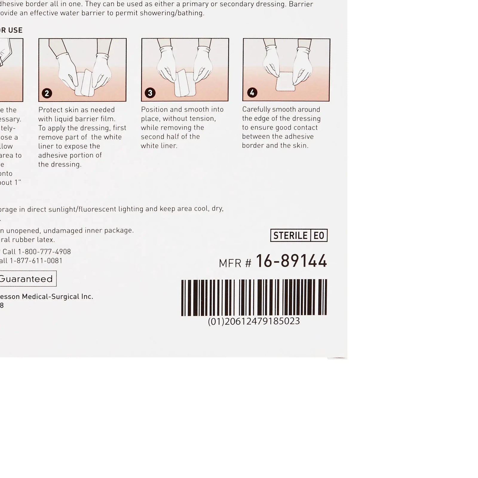 McKesson Barrier Island Dressing Sterile