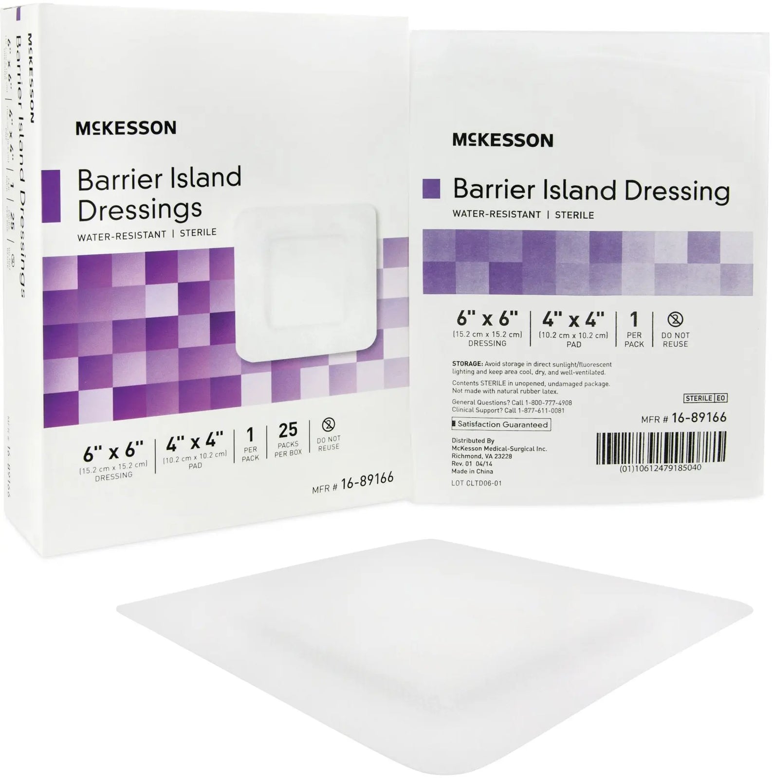 McKesson Barrier Island Dressing Sterile