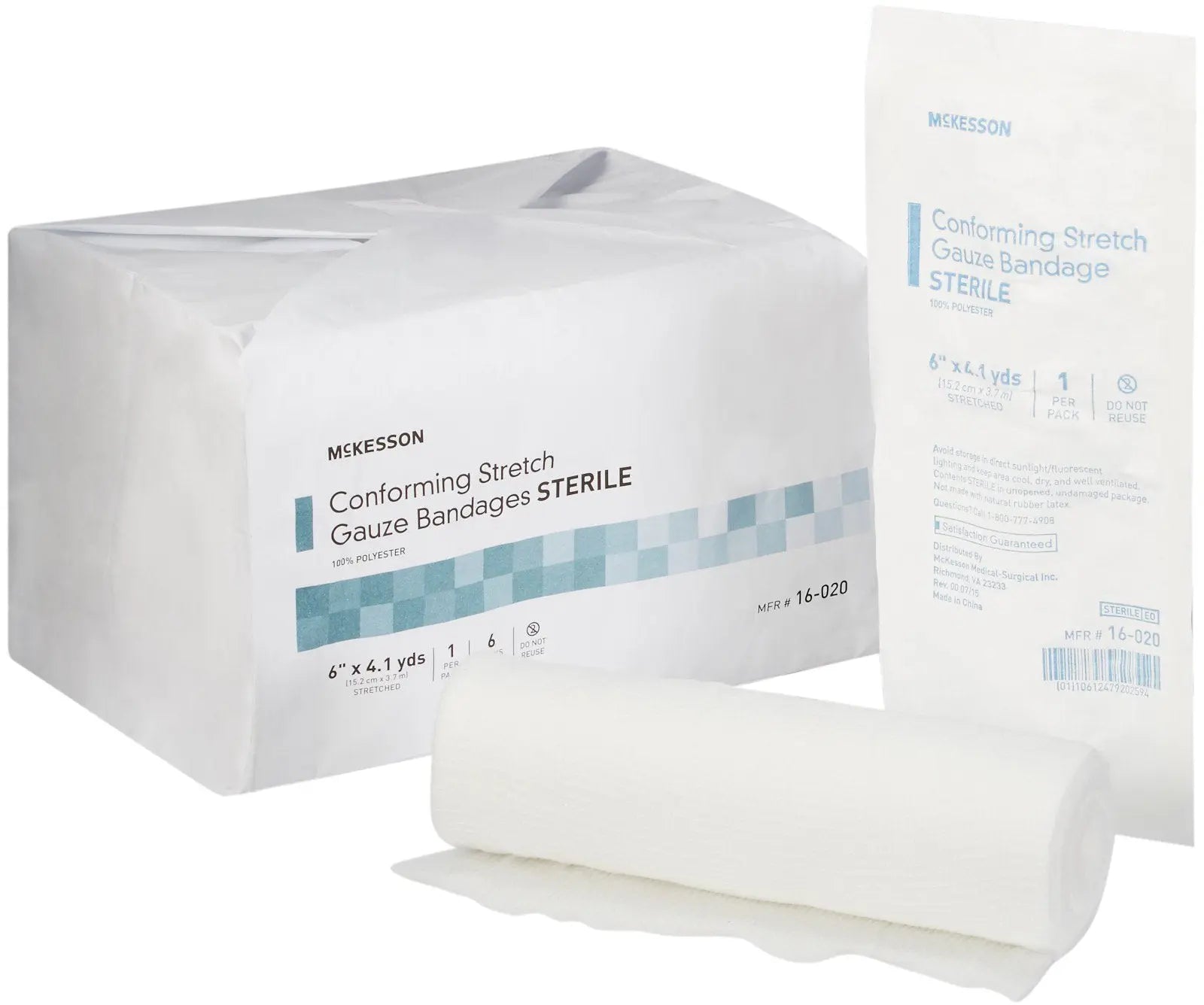 McKesson Conforming Stretch Gauze Bandages Sterile