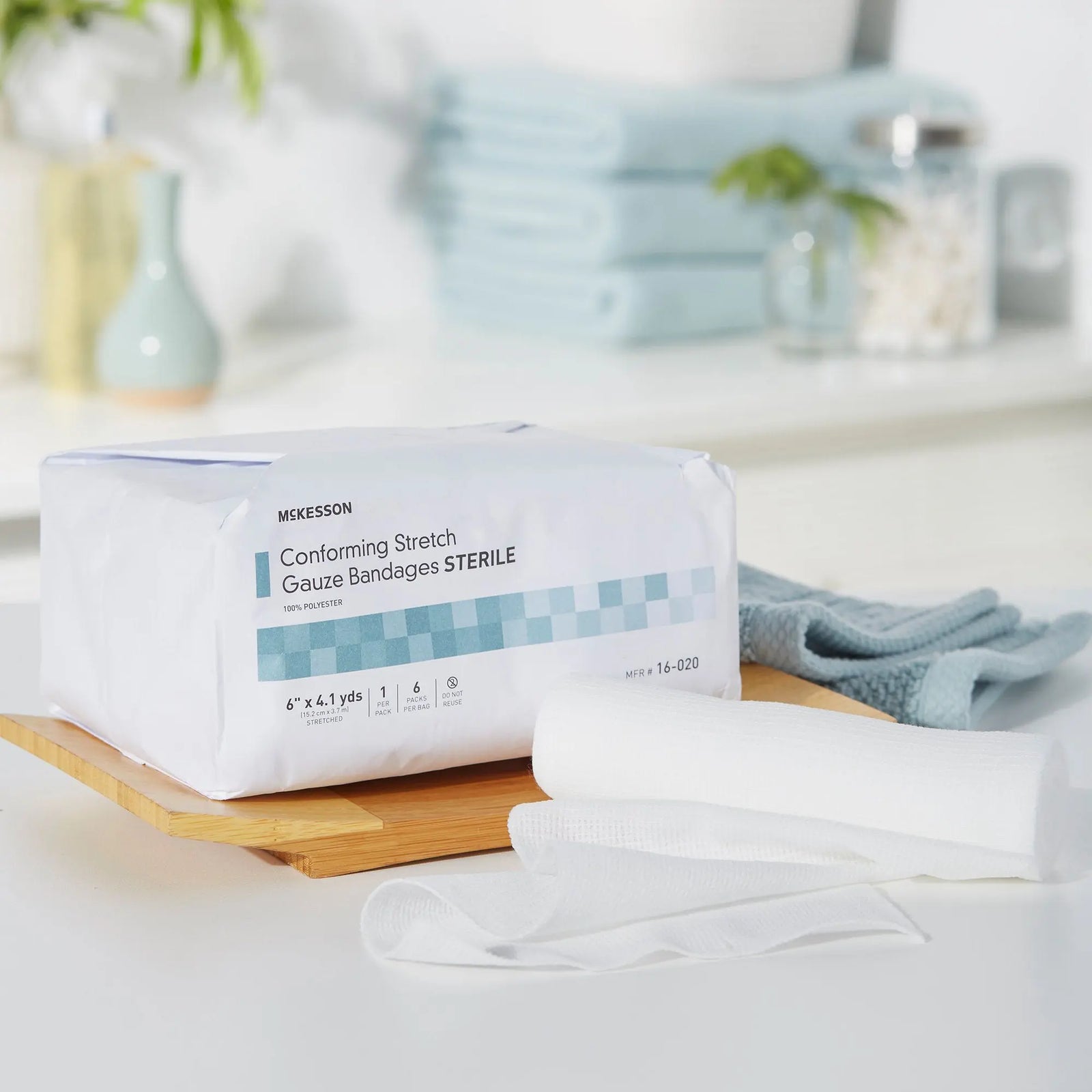 McKesson Conforming Stretch Gauze Bandages Sterile