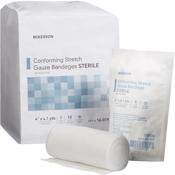 McKesson Conforming Stretch Gauze Bandages Sterile