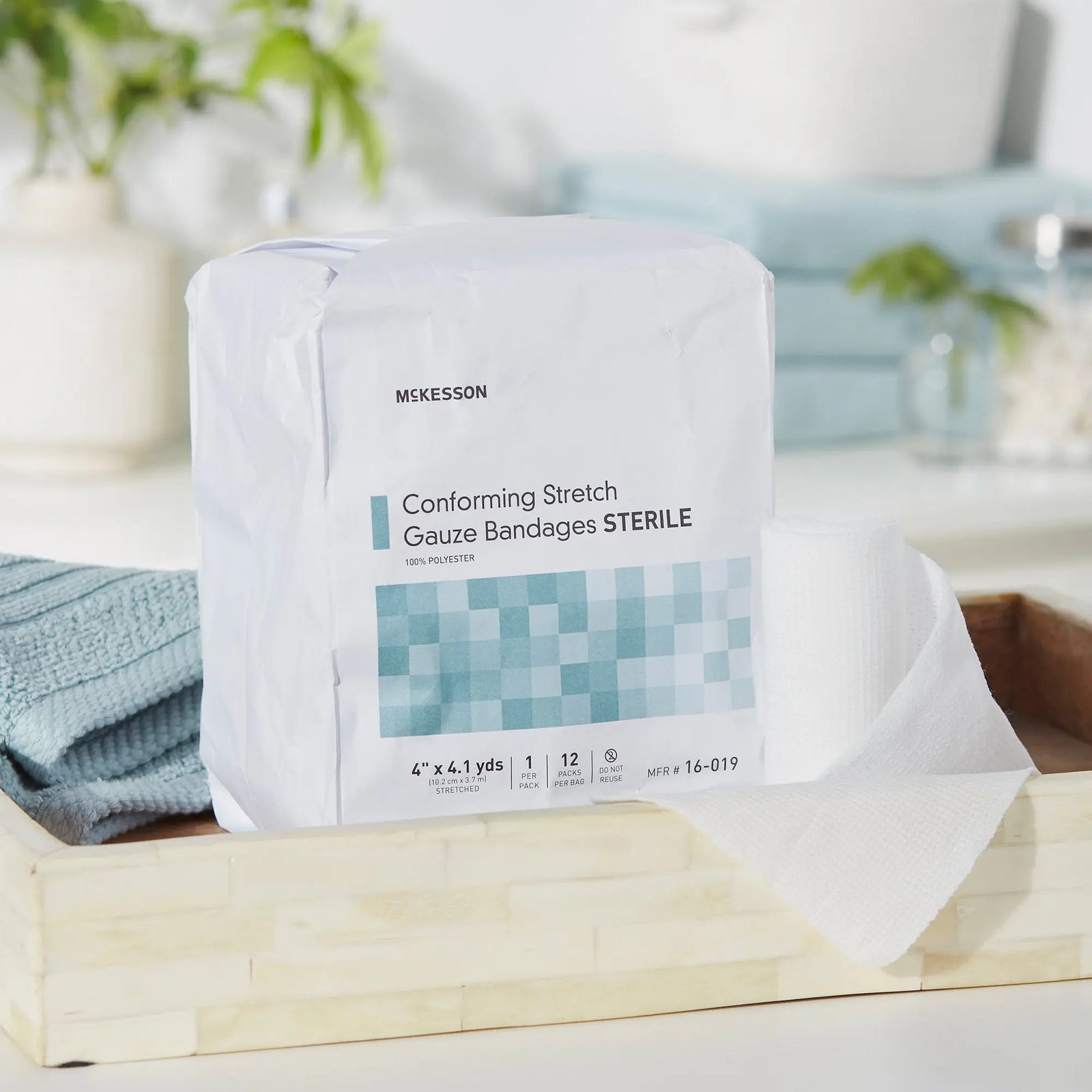 McKesson Conforming Stretch Gauze Bandages Sterile