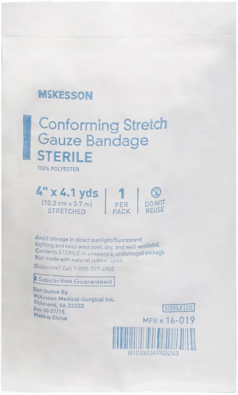 McKesson Conforming Stretch Gauze Bandages Sterile