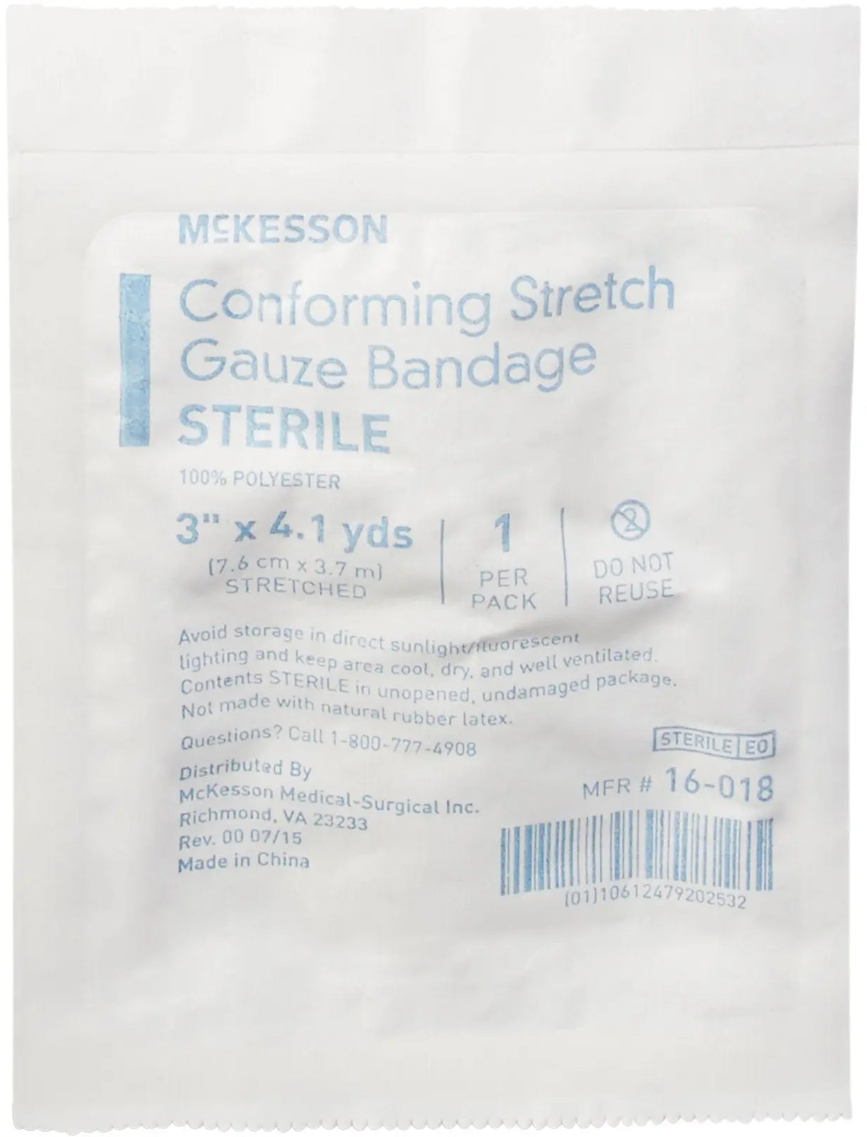 McKesson Conforming Stretch Gauze Bandages Sterile