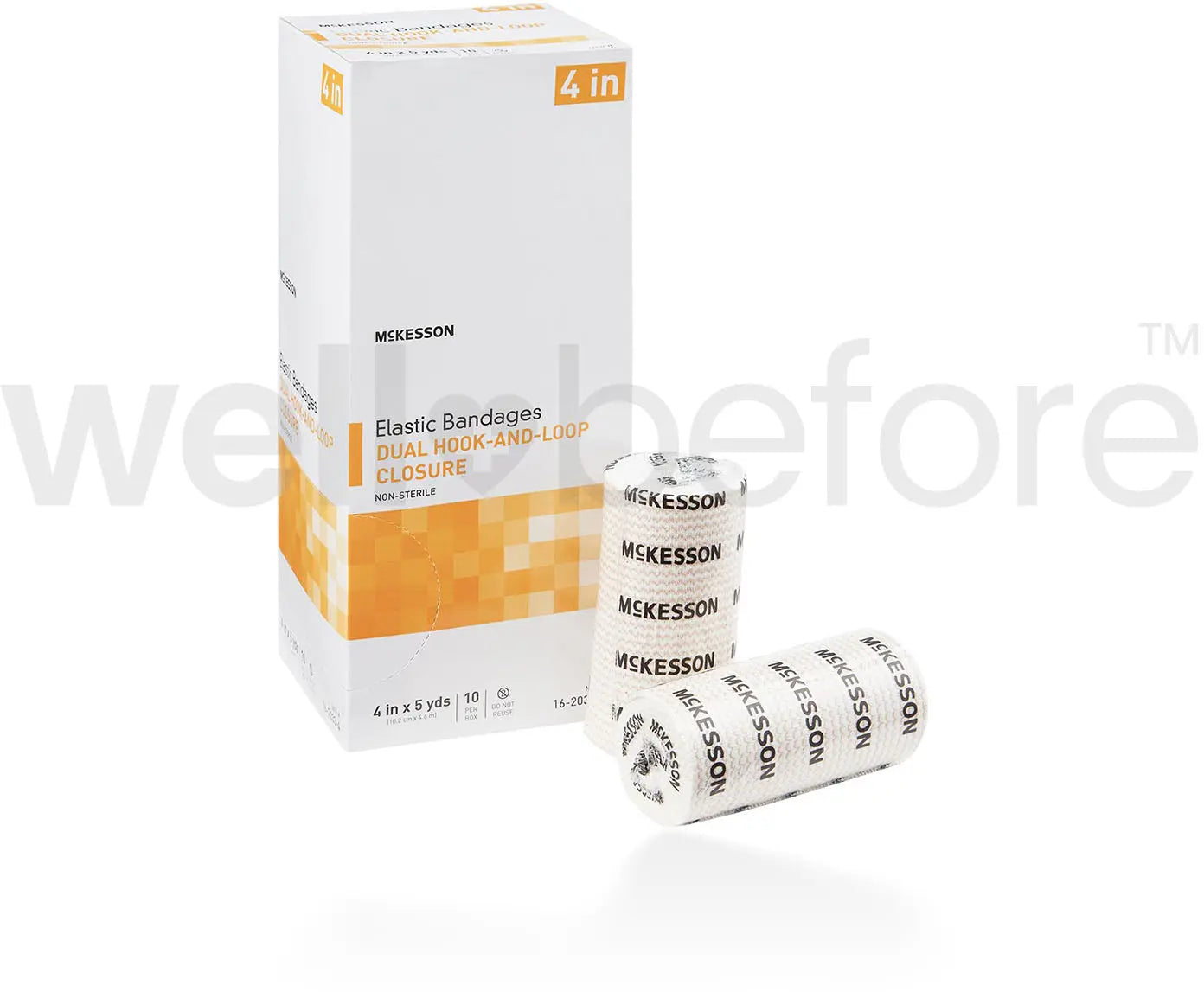 McKesson Elastic Bandages Dual Hook-and-Loop Closure