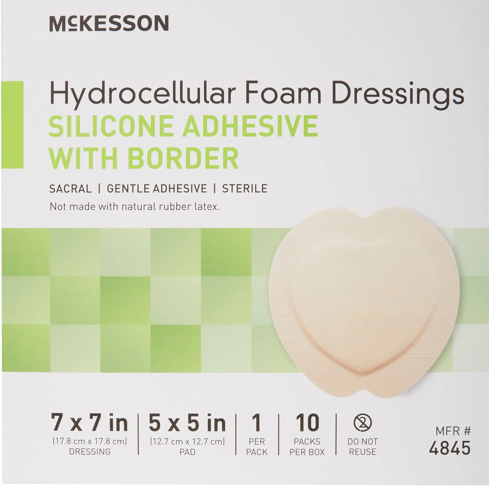 McKesson Hydrocellular Foam Dressings Silicone Adhesive