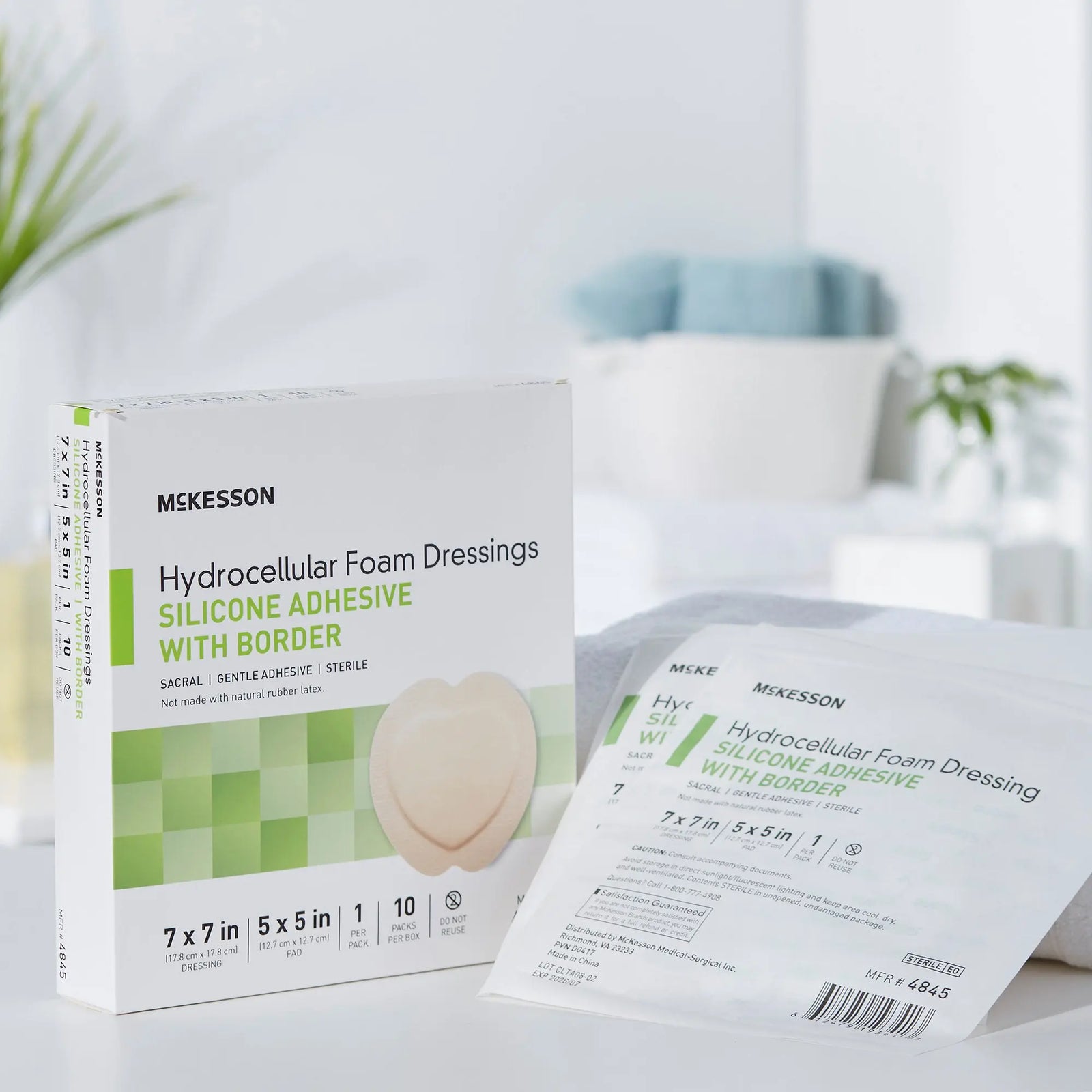 McKesson Hydrocellular Foam Dressings Silicone Adhesive