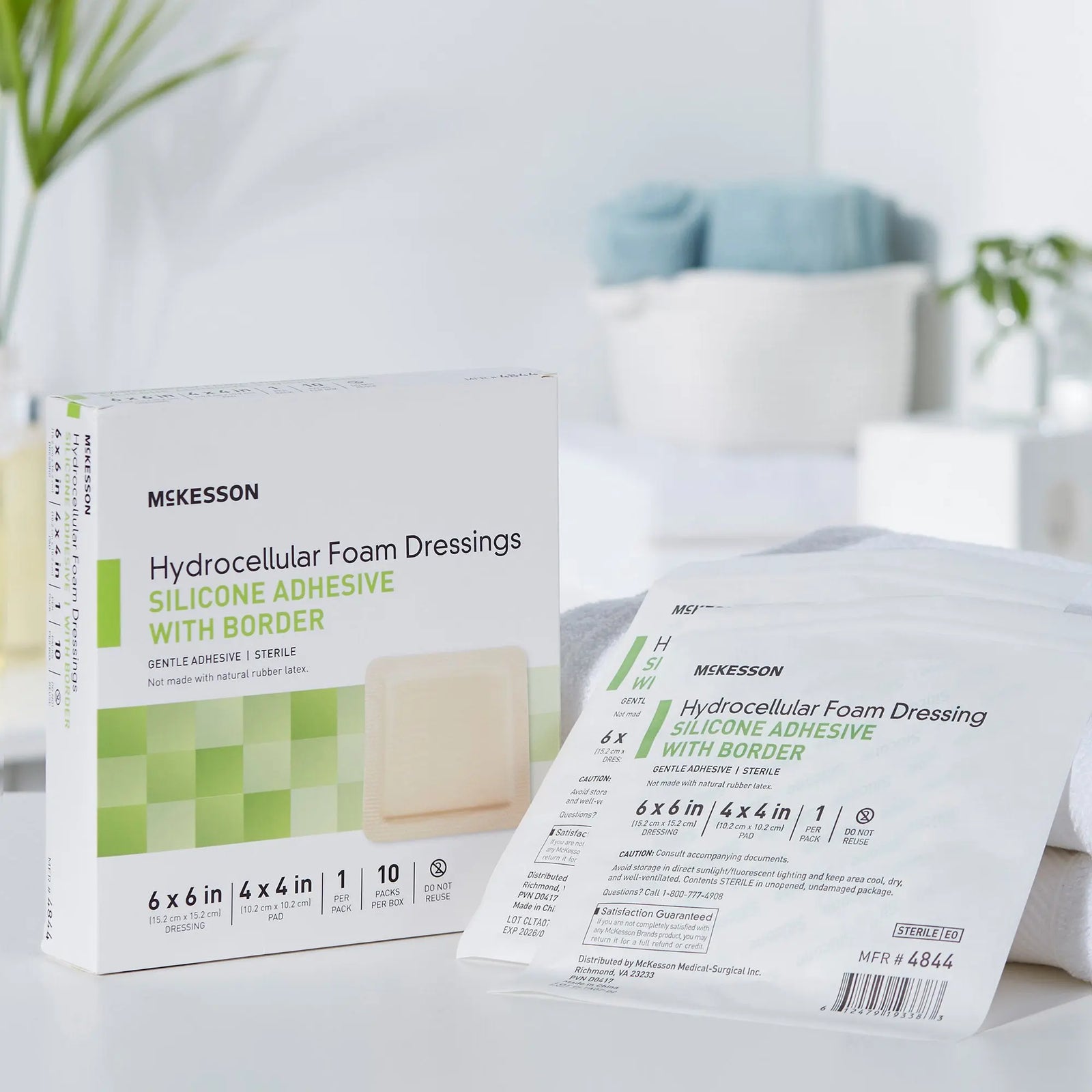 McKesson Hydrocellular Foam Dressings Silicone Adhesive