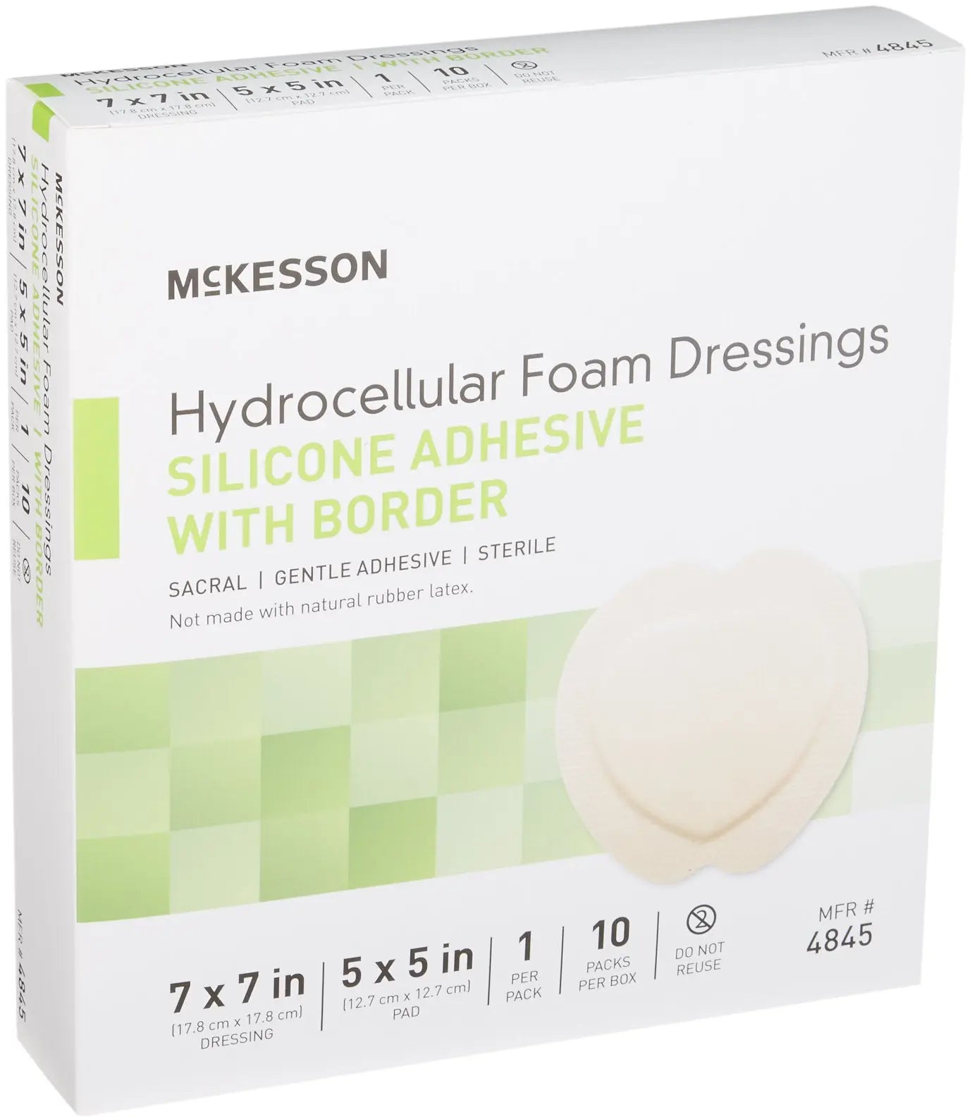 McKesson Hydrocellular Foam Dressings Silicone Adhesive