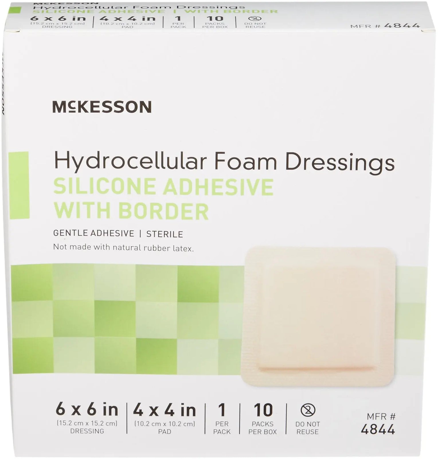 McKesson Hydrocellular Foam Dressings Silicone Adhesive
