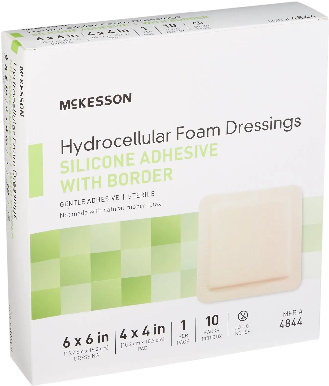 McKesson Hydrocellular Foam Dressings Silicone Adhesive
