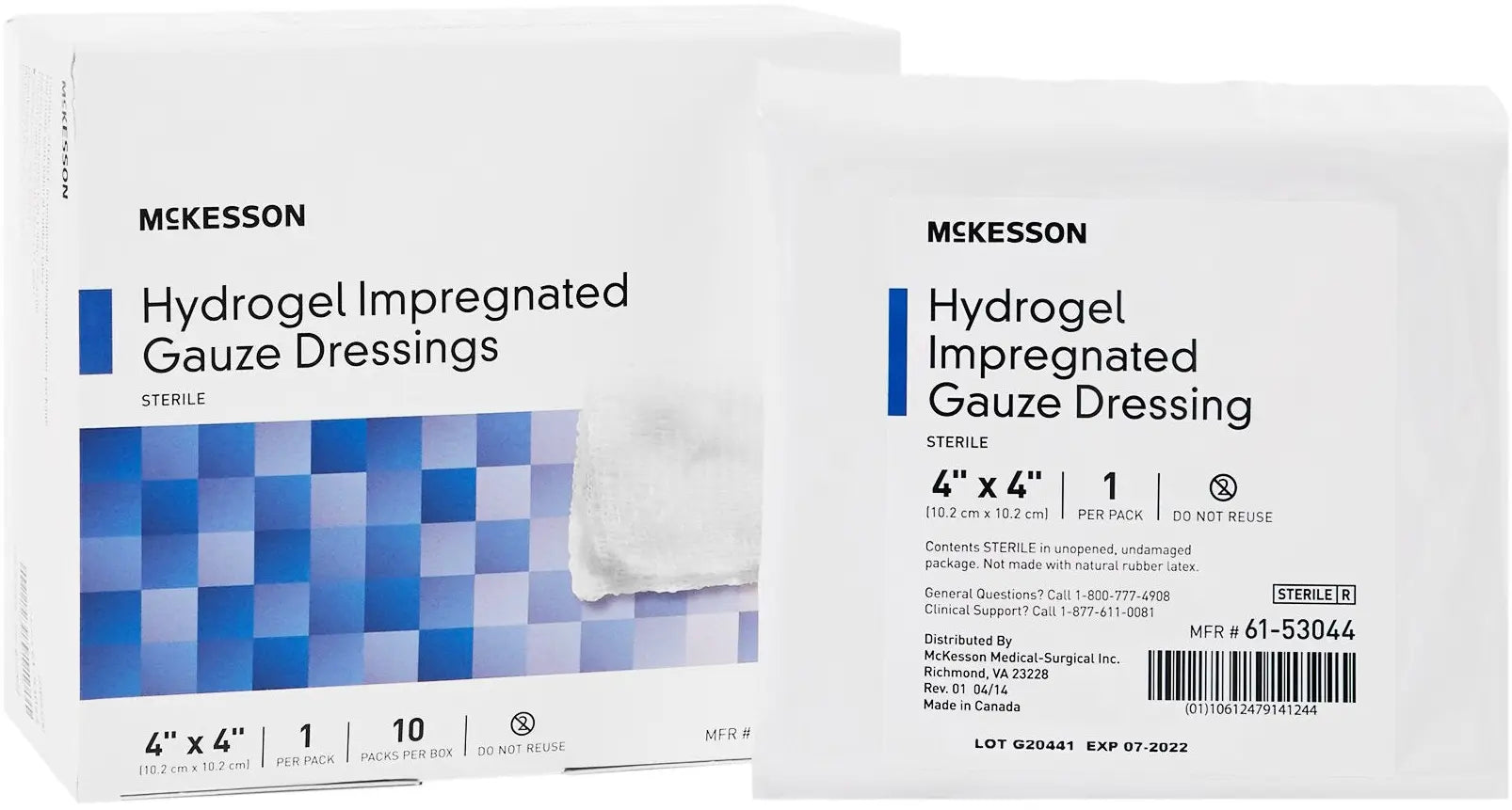 McKesson Hydrogel Impregnated Gauze Dressings