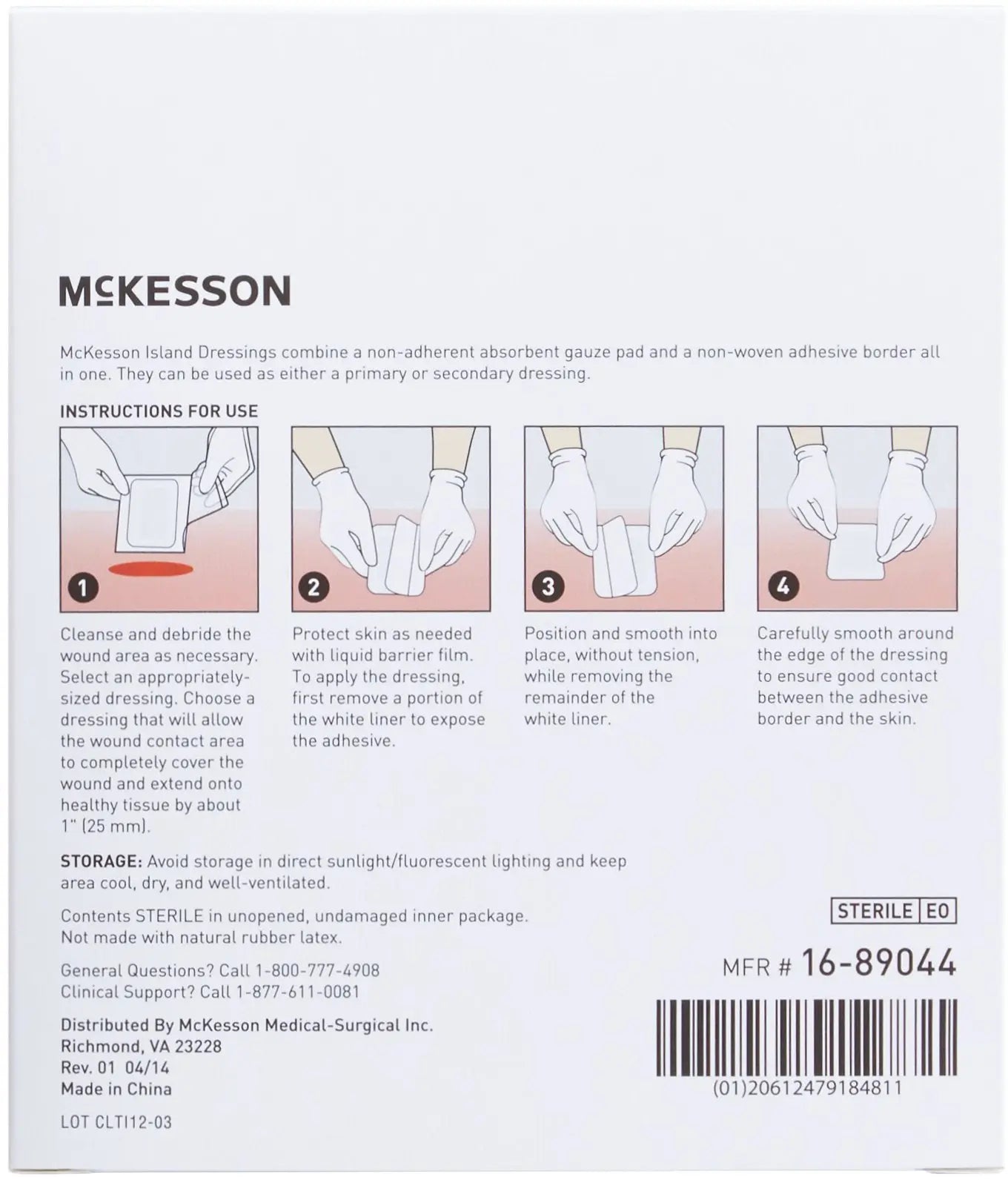 McKesson Island Dressings Sterile