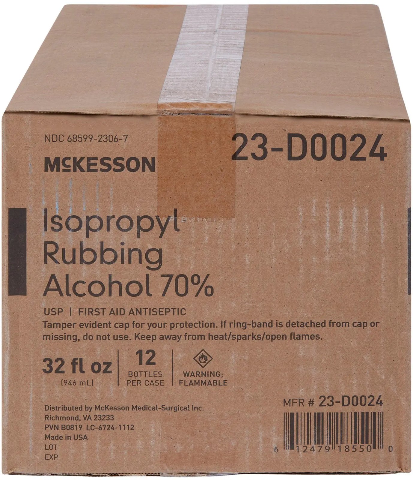McKesson Isopropyl Rubbing Alcohol 70%