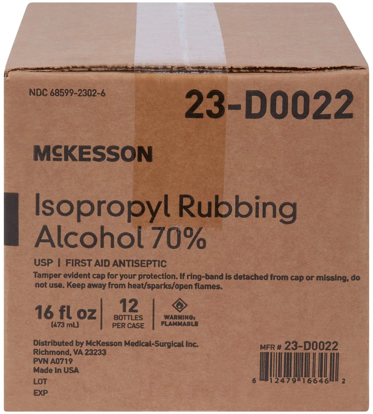 McKesson Isopropyl Rubbing Alcohol 70%