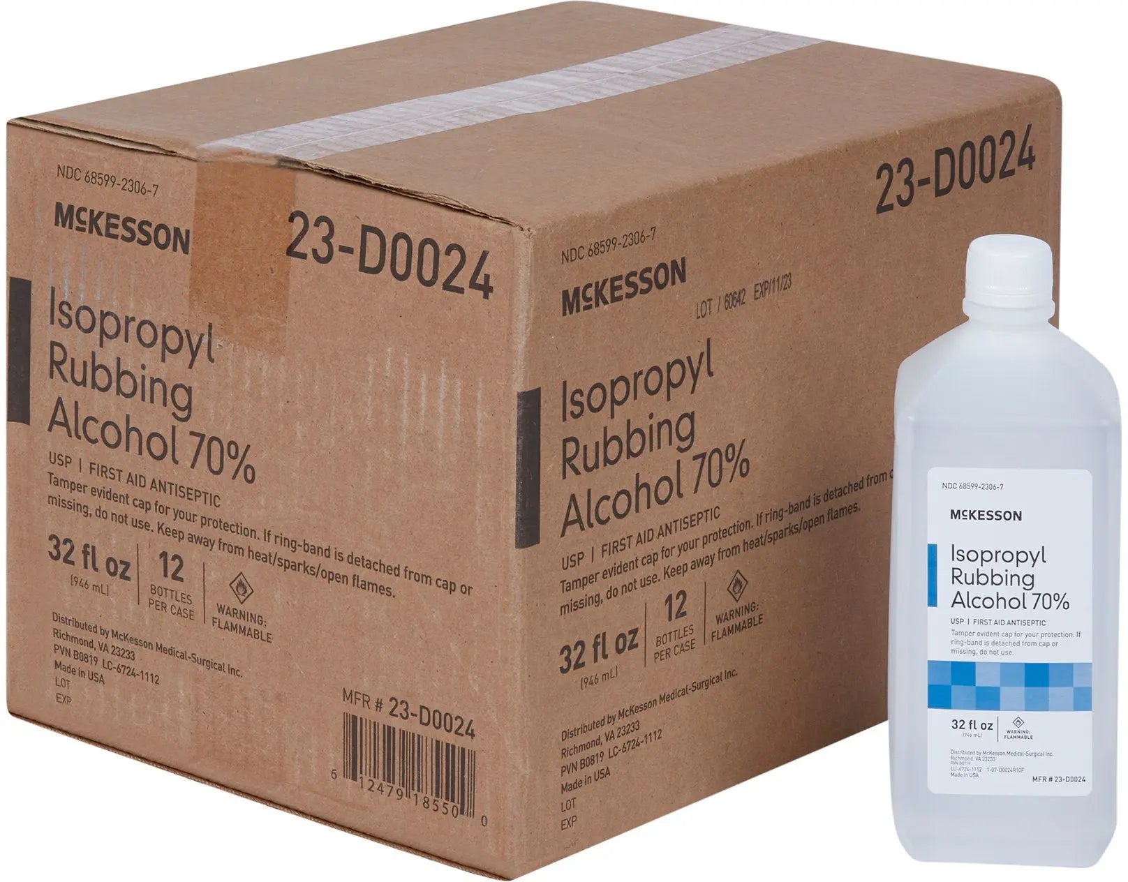 McKesson Isopropyl Rubbing Alcohol 70%
