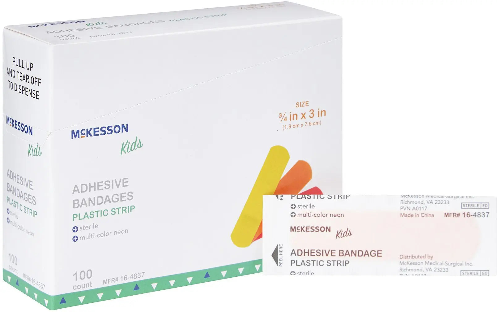 McKesson Kids Adhesive Bandages Plastic Strip