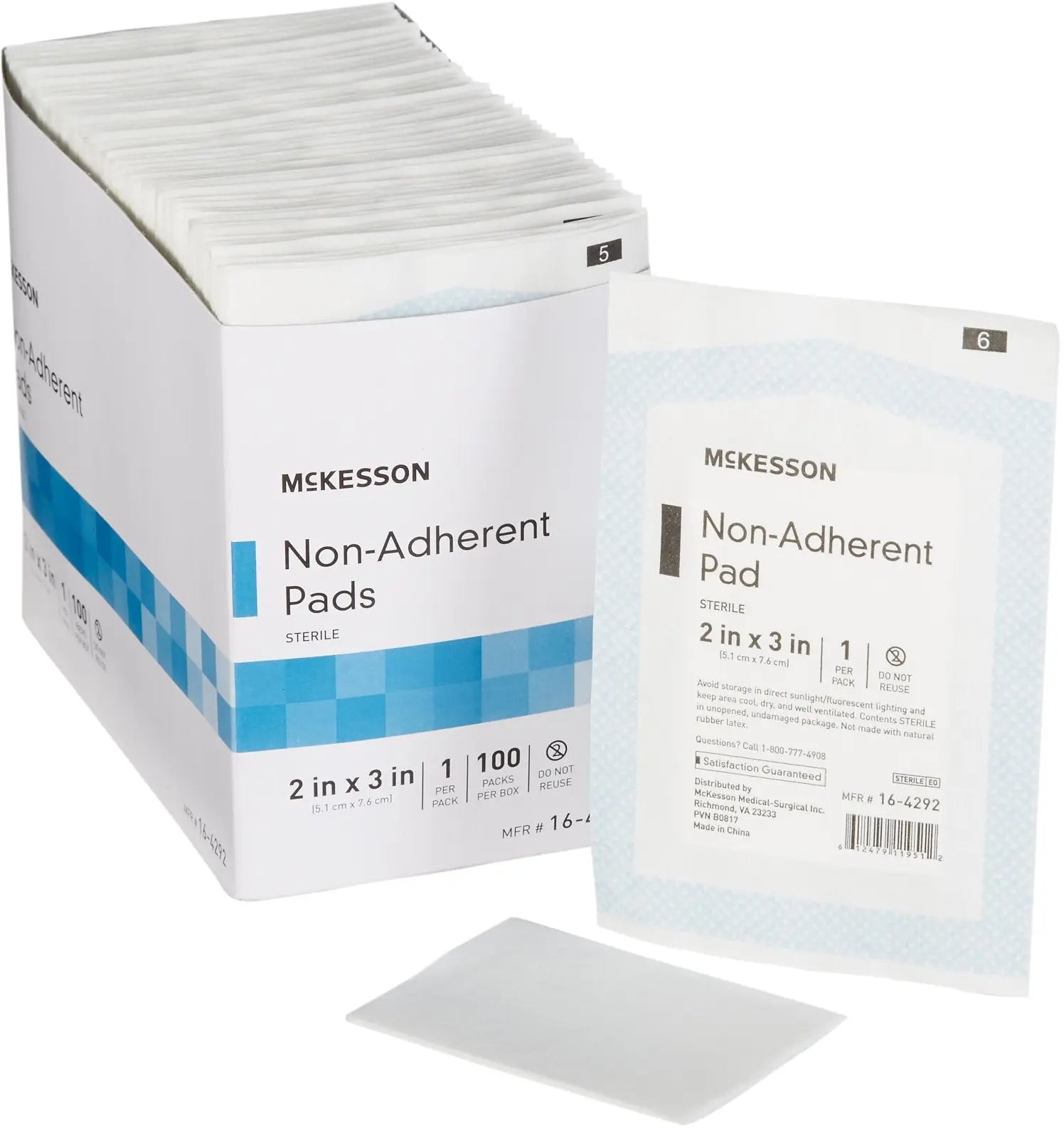 McKesson Non-Adherent Pads Sterile