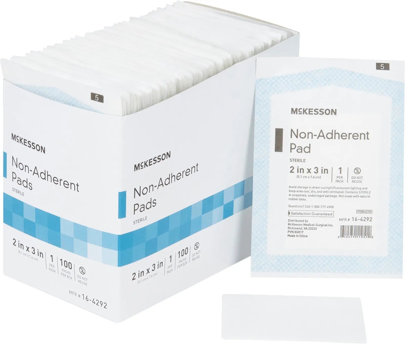McKesson Non-Adherent Pads Sterile