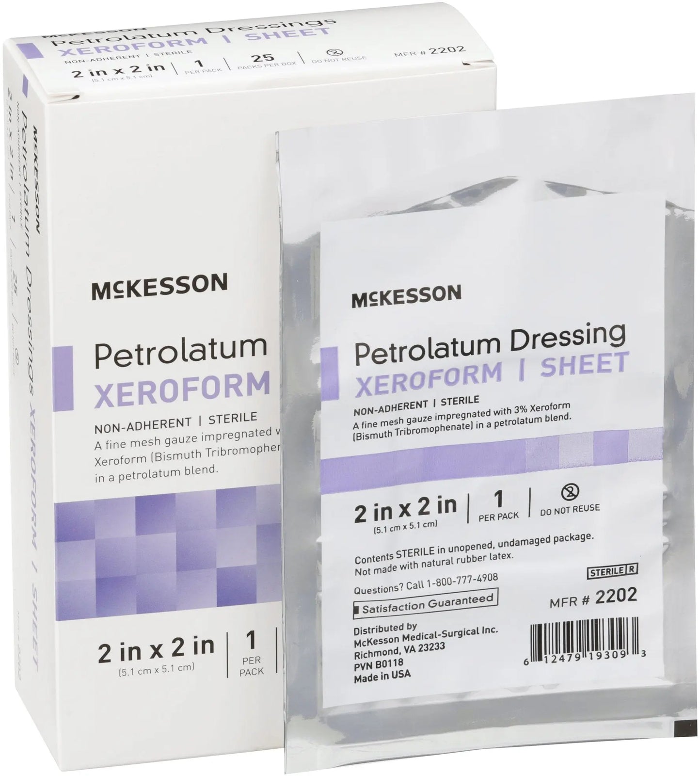 McKesson Petrolatum Dressings Xeroform Sheet